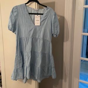 Zara denim dress. Lightweight